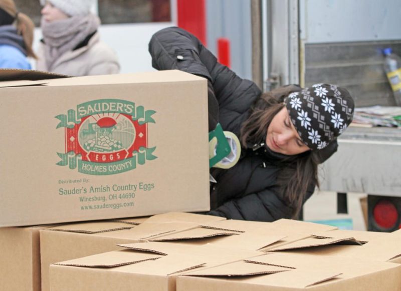 Perishable food volunteers tackle SAC delivery day