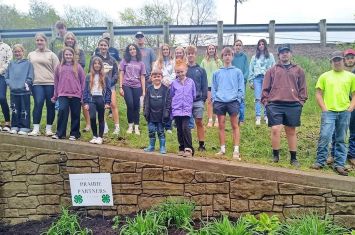 Prairie Partners beautify Holmes Co. Trail with flower beds