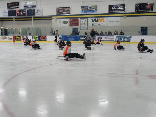 Sled hockey game entertains and inspires