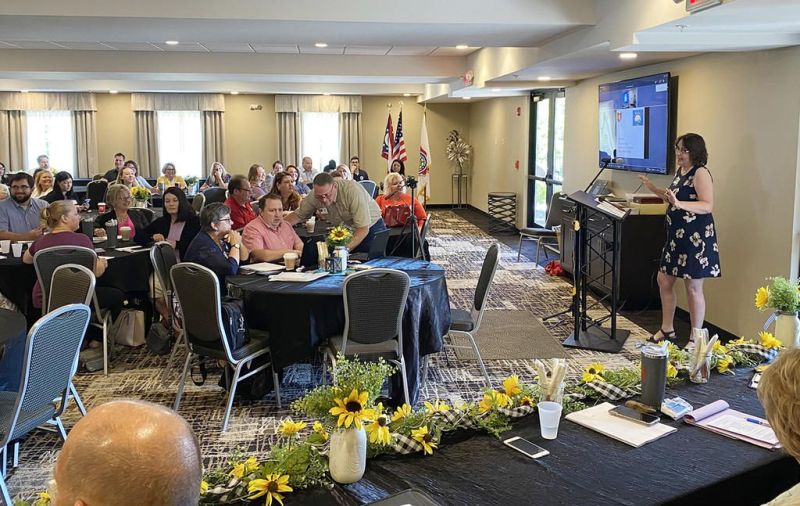 Steimel welcomes state’s county clerks for meeting