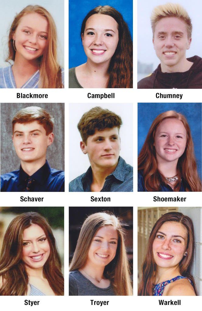 Students awarded scholarships by Retired Teacher Association