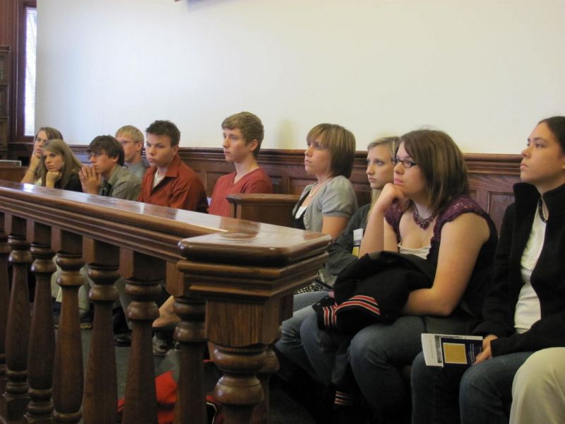 Students get first hand look at the Common Pleas Court legal system during Law Day courtroom experience