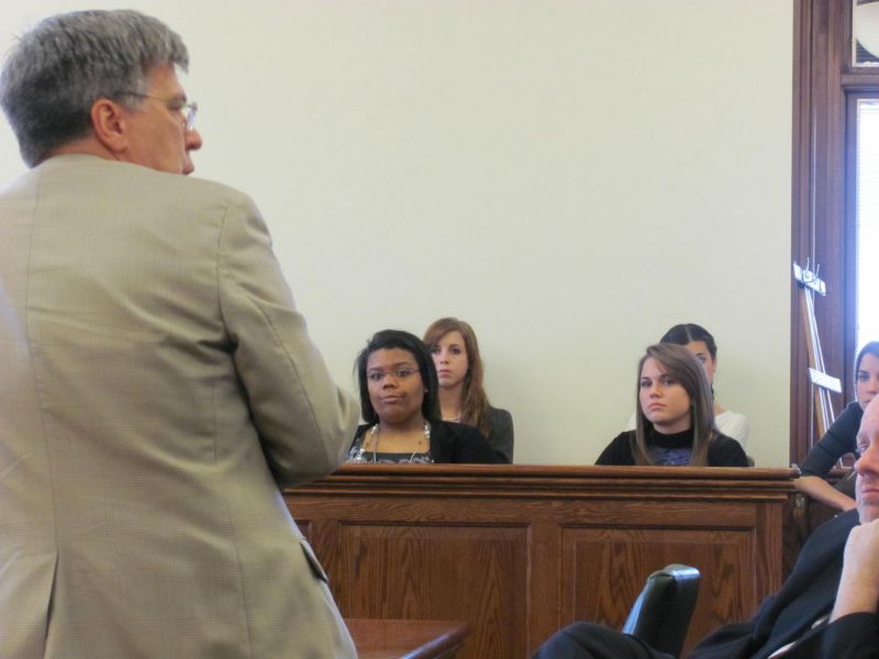 Students get first hand look at the Common Pleas Court legal system during Law Day courtroom experience