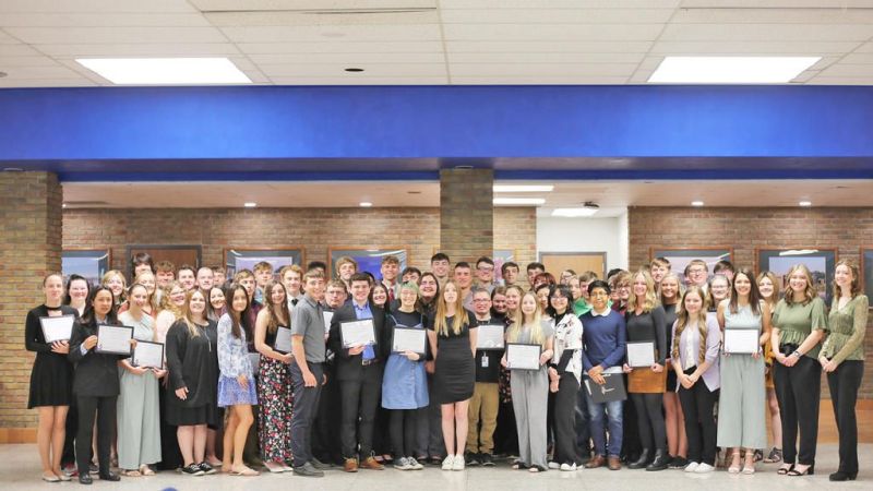 Students inducted into NTHS at career center