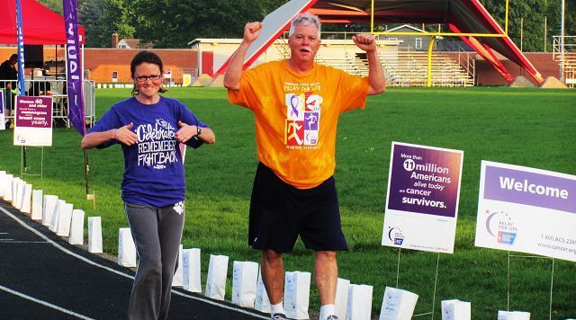 Sunrise at the Stadium – Relay for Life participants greet the new day with hope