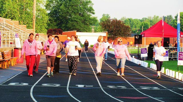Sunrise at the Stadium – Relay for Life participants greet the new day with hope