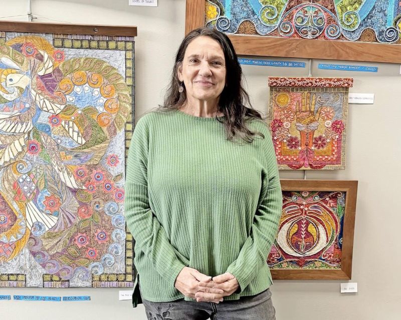 The Dover Library hosts mixed media artist