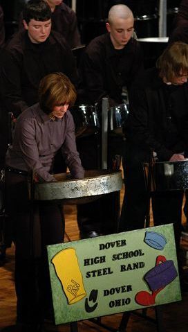 The drums play on:
Steel drums truly an art form