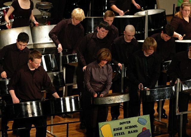 The drums play on:
Steel drums truly an art form