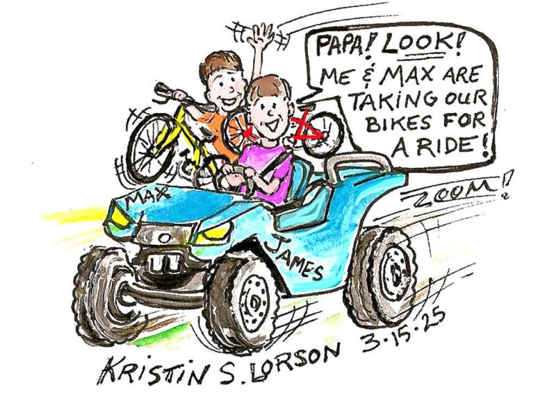 The grandkids are mini-motorheads in the making