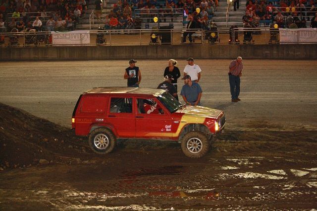 Tough trucks storm the grandstand