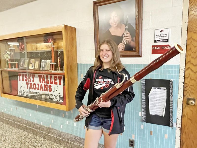 Tusky Valley bassoonist chosen for All-State Band