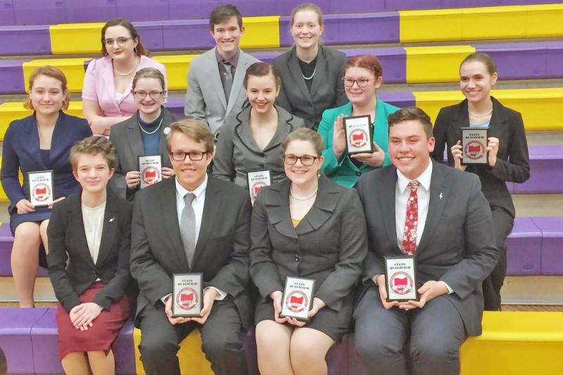 Tusky Valley speech team to send 16 to state tournament