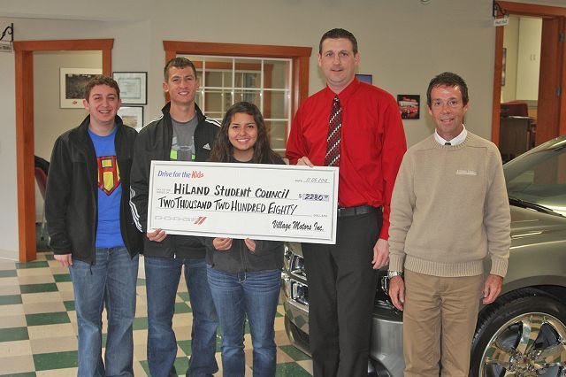 Village Motors driving force behind recent Hiland student council fundraiser
