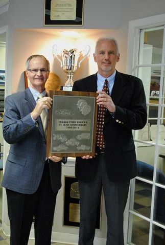 Village Motors receives 25-year anniversary award from Ford