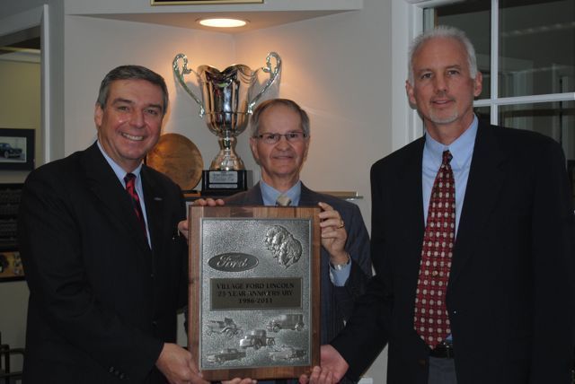 Village Motors receives 25-year anniversary award from Ford