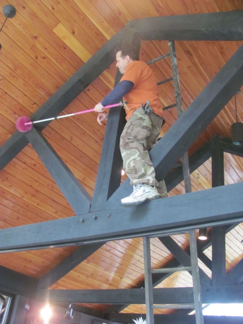 Volunteers give a Saturday morning to prep Schoenbrunn Village for 2011 season