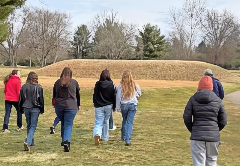 WH History Club visits Newark Earthworks