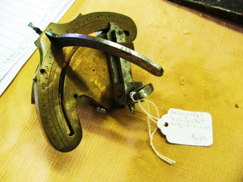 What exactly is a goniostat?: Trading tools and stories at Antique Tool Show and Sale