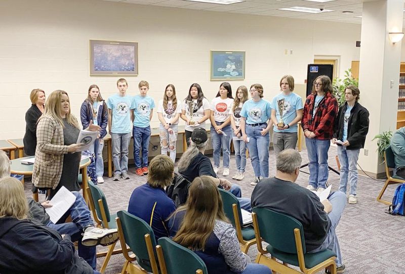 WHHS OMUN students share experiences with school board