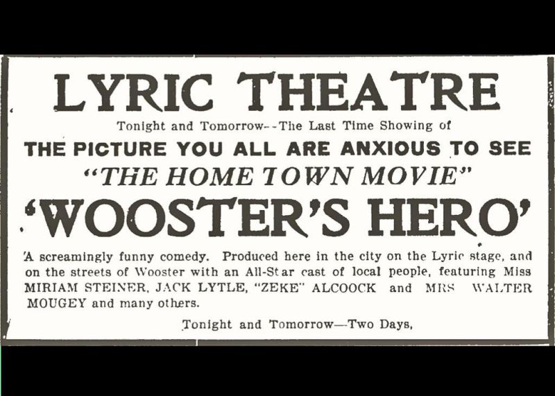 ‘Wooster’s Hero,’ other local films appear lost